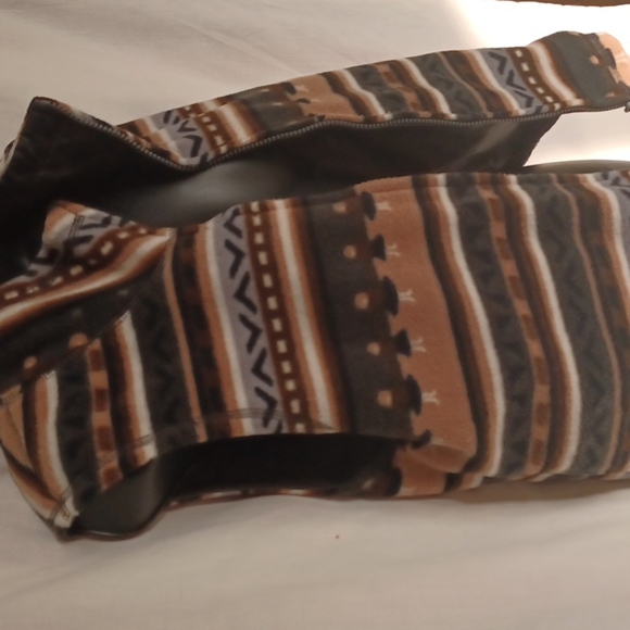 Reversible Vest, Ladies dancing, brown/tan/grey - Picture 2 of 8